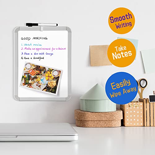 VUSIGN Small Dry Erase Whiteboard, 8.5 x 11 Inches White Board for Kids, Students, Fridge, Locker, Mini Dry Erase Board - Image 7