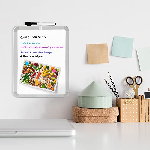 VUSIGN Small Dry Erase Whiteboard, 8.5 x 11 Inches White Board for Kids, Students, Fridge, Locker, Mini Dry Erase Board - Image 3