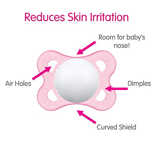 MAM Original Day & Night Baby Pacifier, Nipple Shape Helps Promote Healthy Oral Development, Glows in The Dark, 0-6 Months, Baby Boy, 4 Count - Image 6