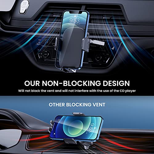 Phone Mount for Car Phone Holder Mount Upgraded Metal CD Slot Phone Holder Car Cell Phone Holder Car Thick Cases Friendly iPhone Holder for Car Phone Mount for CD Player Compatible with All Smartphone - Image 6