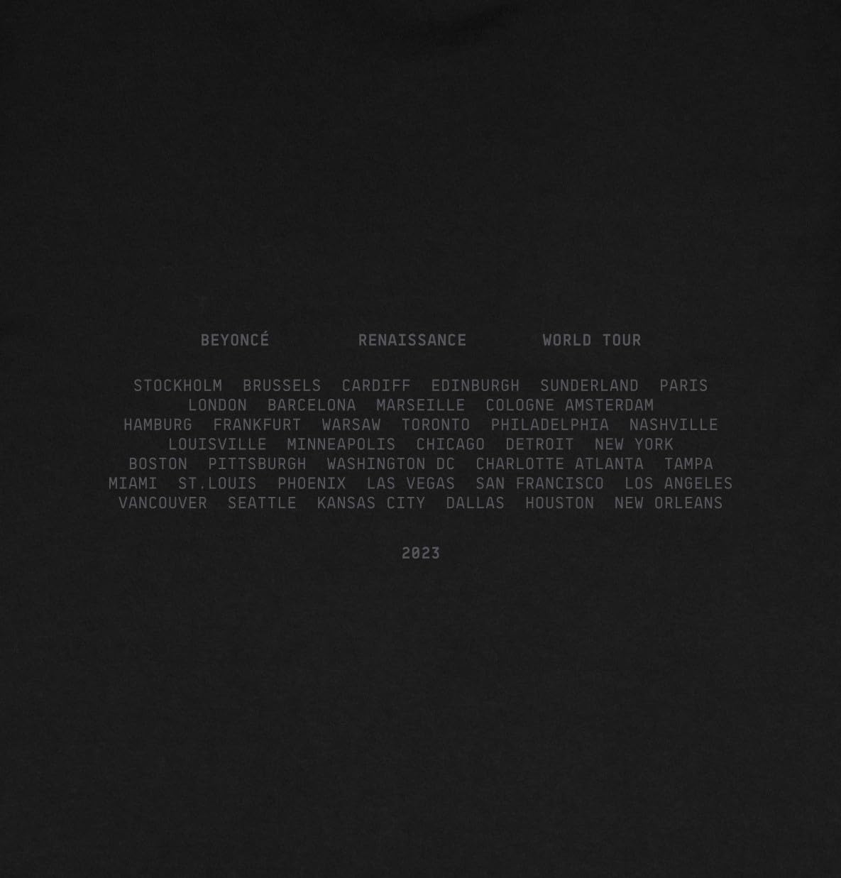 Beyoncé Renaissance T-Shirt, Large Black - Image 2