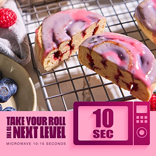 Legendary Foods High Protein Snack Wild Berry Sweet Roll | 20 Gr Pure Protein Bar Alternative | Low Carb Food | Low Sugar and Gluten Free Keto Breakfast Snacks | Healthy Wild Berry Flavored Rolls (10-pack) - Image 6