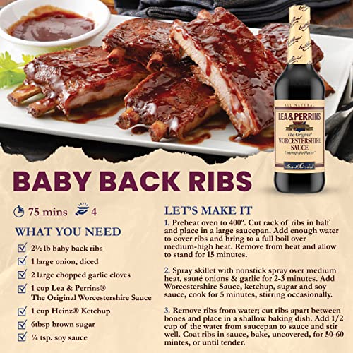 Lea & Perrins The Original Worcestershire Sauce (15 fl oz Bottle) - Image 8